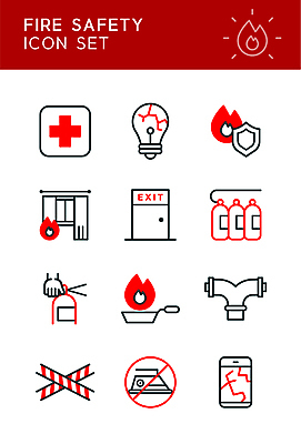 아이콘 전구 불꽃 병원 사람없음 빨간색 스마트폰 검은색 손상 금지 커튼 프라이팬 균열 라인아이콘 화재 손모양 다리미 소화기 비상구 깨짐 수도관 십자모양 2D아이콘 AI파일 모양 컬러 컨셉 의학 모션 주방용품 불 핸드폰 스마트기기 가전제품 안전장비 소방 사건 십자 파일형식 벡터 손_신체부위