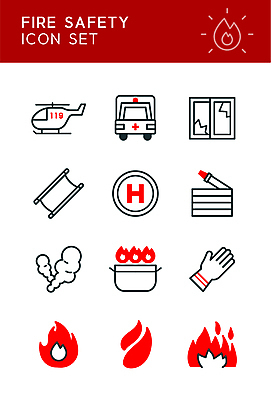 아이콘 장갑 창문 불꽃 사람없음 빨간색 검은색 손상 연기 헬리콥터 냄비 구급차 라인아이콘 화재 119 들것 소방헬리콥터 소방호스 착륙장 2D아이콘 AI파일 잡화 컬러 컨셉 자동차 불 비행기 솥 소방 사건 호스 전화번호 착륙 파일형식 벡터