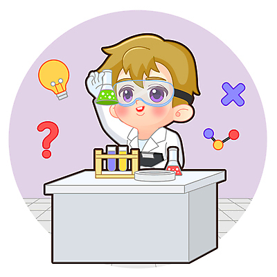 어린이교육 남자 어린이 과학 일러스트 실험 한명 들기 소년 상반신 관찰 실험복 과학자 플라스크 시험관 과학교육 소년한명만 월간캐릭터 일러캐릭터 AI파일 직업 캐릭터 1 교육 모션 실험기구 사람 가운 학자 남자한명만 소년만 파일형식 벡터