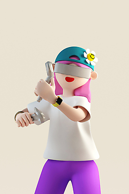 PSD 편집 편집이미지 여자 3D캐릭터 한명 서기 들기 성인 3D 체험 디지털합성 가상현실 성인여자한명만 편집소스 VR기기 월간캐릭터 그레이스 편집3D 캐릭터 1 컨셉 모션 사람 기계 여자한명만 성인여자만 파일형식