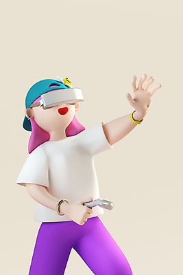 PSD 편집 편집이미지 여자 3D캐릭터 한명 서기 들기 성인 3D 잡기 체험 디지털합성 손뻗기 가상현실 성인여자한명만 편집소스 VR기기 월간캐릭터 그레이스 편집3D 캐릭터 1 컨셉 모션 사람 기계 여자한명만 성인여자만 파일형식