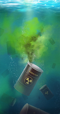 PSD 바다 일러스트 경고 사람없음 초록색 파란색 바닷속 환경오염 오염 폐기물 위험 핵 공포 수질오염 기름통 방사능 방사성 방사성폐기물 수질 폐수 핵폐기물 국내일러스트 컬러 컨셉 통 수중 쓰레기 파일형식