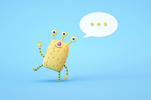 PSD 편집 편집이미지 캐릭터 디자인 응시 말풍선 3D캐릭터 사람없음 3D소스 3D 손들기 디지털합성 손인사 안녕 몬스터 편집소스 편집3D 시선 모션 인사 파일형식