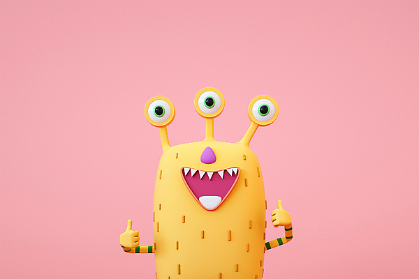 PSD 편집 편집이미지 캐릭터 디자인 3D캐릭터 웃음 사람없음 3D소스 3D 손들기 엄지손가락 최고 디지털합성 넘버원 몬스터 편집소스 편집3D 손가락 모션 표정 파일형식