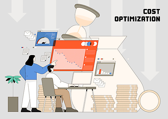 전신 여자 남자 일러스트 비즈니스 그래프 서기 앉기 성인 두명 컴퓨터 사무실 스크린 모니터 가리킴 업무 직장인 비즈니스맨 비즈니스우먼 절약 이메일 토론 모래시계 문서 동전탑 얼굴없음 성인만 비용 국내일러스트 AI파일 직업 모래 시계 컨셉 모션 사람 손짓 경제 전자제품 쌓기 동전 작업 파일형식 벡터