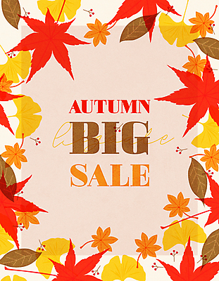 백그라운드 단풍 일러스트 프레임 사람없음 빨간색 세일 주황색 가을 은행잎 프레임일러스트 카피스페이스 국내일러스트 AI파일 계절 컬러 잎 공백 파일형식 벡터