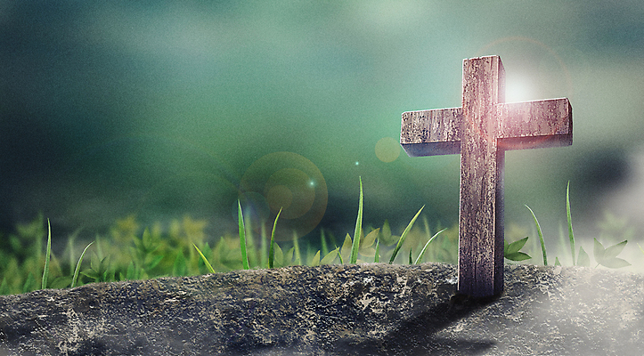 PSD 기독교 백그라운드 십자가 일러스트 자연 초원 사람없음 초록색 빛 믿음 희망 흙 풀 국내일러스트 식물 감정 종교 컬러 생태계 파일형식