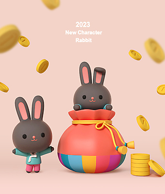 PSD 편집 편집이미지 한국전통 분홍색 두마리 팔벌리기 새해 복주머니 3D캐릭터 사람없음 3D 동전 토끼 한복 신년캐릭터 디지털합성 토끼캐릭터 동전탑 편집소스 2023년 월간캐릭터 흑토끼 계묘년 편집3D 캐릭터 전통 컬러 동물캐릭터 돈 2 포유류 모션 전통소품 한국 반려동물 쌓기 전통의상 연도 파일형식