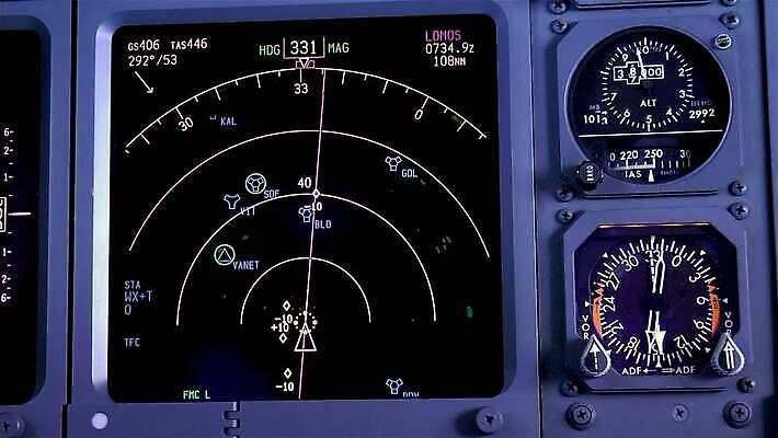 여행 교통시설 비행기 사람없음 디지털 스크린 정보 기구 판넬 지시 고도 항공 속도 네비게이션 루트 베어링 제목 MP4 해외동영상 클립영상 교통 항공교통 모션 대중교통 시설 동영상 파일형식