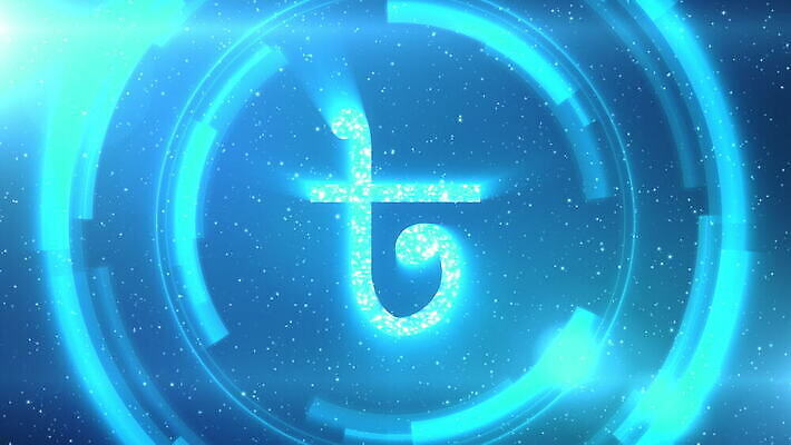 별 백그라운드 돈 모션 추상 미래 사람없음 그래픽 금융 파란색 빛 우주 디지털 스크린 원형 고리 센터 심볼 회전 청록색 활기 애니메이션 계기판 방글라데시 인터페이스 홀로그램 4K MOV 해외동영상 클립영상 자연요소 도형 컬러 컨셉 무늬 경제 재산 동영상 남아시아 파일형식