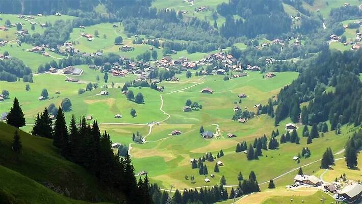 자연 산 사람없음 마을 계곡 스위스 알프스 타운 베른 MP4 해외동영상 클립영상 유럽 도시 생태계 동영상 파일형식