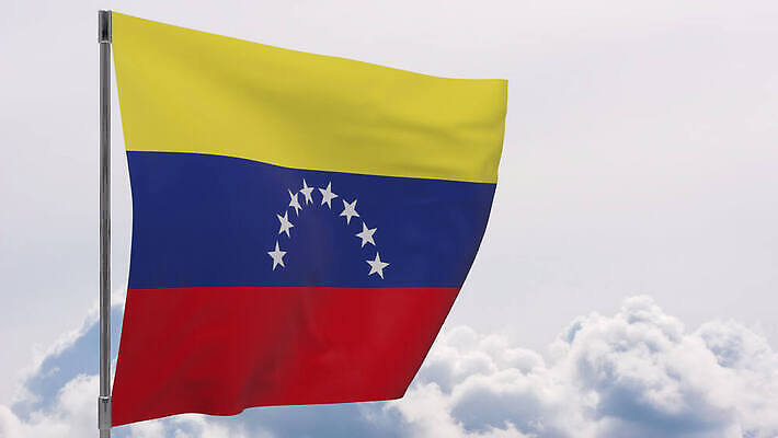 배너 물결 백그라운드 하늘 바람 사람없음 파란색 흰색 깃발 깃대 봉 애국심 베네수엘라 전국 4K MOV 해외동영상 클립영상 자연요소 컬러 날씨 남아메리카 동영상 파일형식