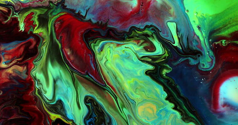 컬러 백그라운드 패턴 추상 잉크 사람없음 빨간색 초록색 컬러풀 펼침 흐름 소용돌이 흰색 액체 입자 질감 용암 공상 아크릴 4K 유체 MOV 해외동영상 클립영상 컨셉 무늬 모션 재질 회오리 동영상 파일형식