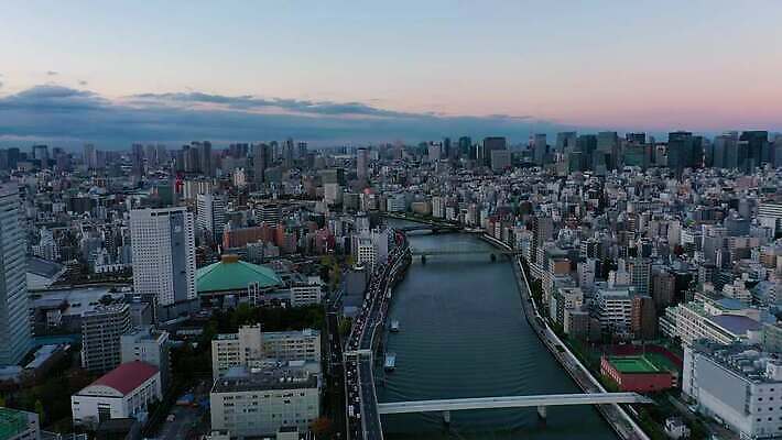 나무 구름 아시아 도로 여행 비즈니스 건축양식 교통시설 자동차 하늘 거리 안테나 동양인 풍경 사람없음 건물 강 도시풍경 태양 일출 탑 일본 고층빌딩 일몰 새벽 도시 도심 도쿄 장면 지역 타운 스카이라인 드론 랜드마크 조감도 4K MOV 해외동영상 클립영상 자연요소 식물 건축물 건축 나라 길 육상교통 교통 통신 인종 빌딩 노을 시설 동영상 파일형식