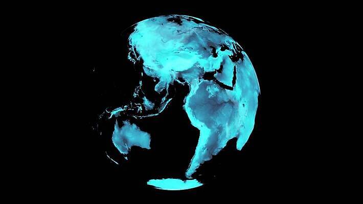 지구 여행 지도 표면 사람없음 세계 글로벌 지구본 우주 행성 인공위성 탐험 고리 땅 대륙 궤도 여의주 지도책 지리 4K MOV 해외동영상 클립영상 통신 책 동영상 파일형식