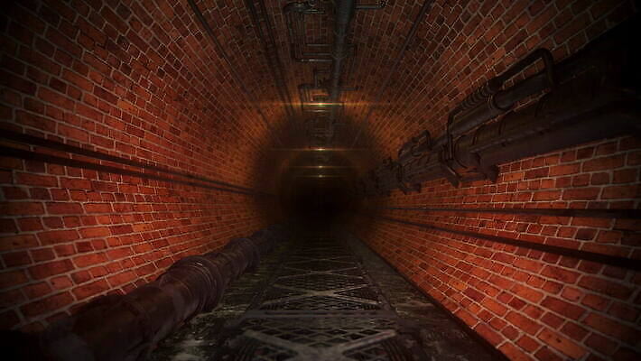 산업 모션 벽돌 전등 사람없음 어둠 전선 터널 버리기 부식 시스템 지하 낭비 그런지 무한 하수 오싹 4K MOV 해외동영상 클립영상 길 컨셉 조명 물 동영상 파일형식