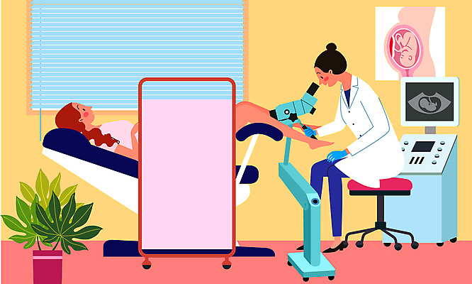 전신 여자 화분 일러스트 의료기기 앉기 성인 두명 눕기 진료 의사 검사_조사 산부인과 가림막 산부인과의사 의료기계 진료실 파티션 성인여자만 국내일러스트 AI파일 의학 모션 병원 사람 의료진 여자만 성인만 파일형식 벡터