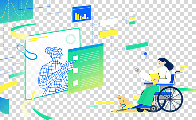 전신 편집 편집이미지 한마리 여자 사람모양 정보기술 한명 들기 누끼 앉기 성인 스크린 과학기술 가리킴 강아지 장애인 휠체어 PNG 도우미 안내견 홀로그램 성인여자한명만 편집소스 알고리즘 AI_인공지능 모양 1 모션 기술 사람 손짓 반려동물 개 장애 여자한명만 성인여자만 파일형식