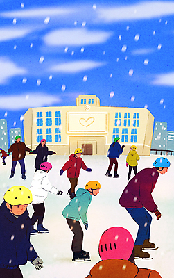 전신 PSD 여자 남자 어린이 겨울 일러스트 하늘 서울 서기 소녀 소년 여러명 상반신 성인 일상 생활 스케이트 눈 휴일 즐거움 빙판 스케이트장 아이스링크 아이스스케이트 국내일러스트 자연요소 계절 감정 스포츠용품 다수 스포츠시설 모션 날씨 한국 사람 라이프 파일형식