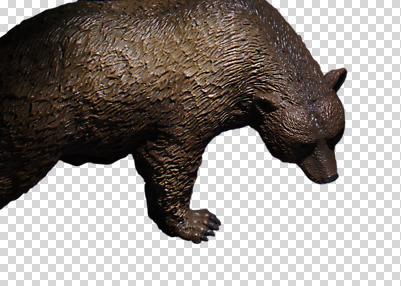 편집 편집이미지 한마리 곰 누끼 사람없음 미니어처 동물모형 PNG 편집소스 동물 1 포유류 모형 파일형식