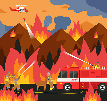 전신 여자 남자 야생동물 일러스트 불 사슴 들기 여러명 성인 긴급 연기 헬리콥터 보호 소방관 뿌리기 화재 소방차 산불 소방헬리콥터 화재진압 얼굴없음 성인만 국내일러스트 AI파일 자연요소 동물 다수 컨셉 포유류 모션 자동차 비행기 사람 구조원 소방 사건 진압 파일형식 벡터