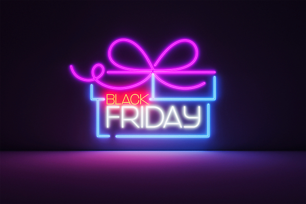 PSD 편집 편집이미지 타이포그라피 사람없음 선물상자 3D소스 3D 세일 보라색 검은색 디지털합성 네온 블랙프라이데이 네온아트 편집소스 편집3D 문자 컬러 데이이벤트 선물 상자 파일형식