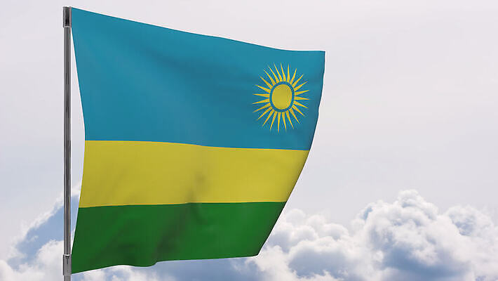 배너 물결 백그라운드 하늘 바람 사람없음 파란색 흰색 깃발 깃대 봉 애국심 르완다 전국 4K MOV 해외동영상 클립영상 자연요소 컬러 아프리카 날씨 동영상 파일형식