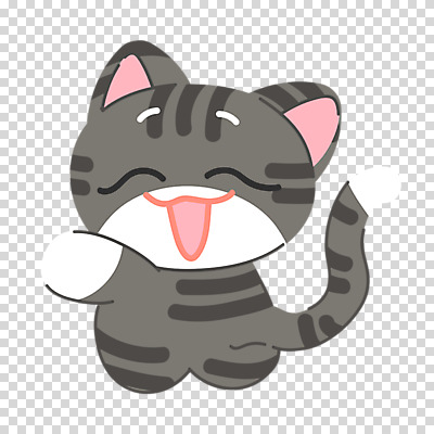 편집 편집이미지 한마리 웃음 누끼 사람없음 고양이 고양이캐릭터 PNG 편집소스 1 동물캐릭터 포유류 표정 반려동물 파일형식