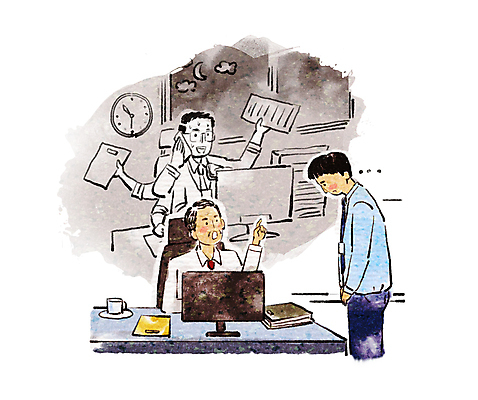 PSD 남자 중년 일러스트 회사 직장 이야기 대화 들기 상반신 성인 세명 가리킴 업무 비즈니스맨 사장 상사 직원 바쁨 부하 과거 업무과다 손모으기 통화 야근 부하직원 충고 훈계 남자만 썰 국내일러스트 컨셉 비즈니스 모션 말하기 경고 사람 손짓 작업 직장인 신조어 파일형식