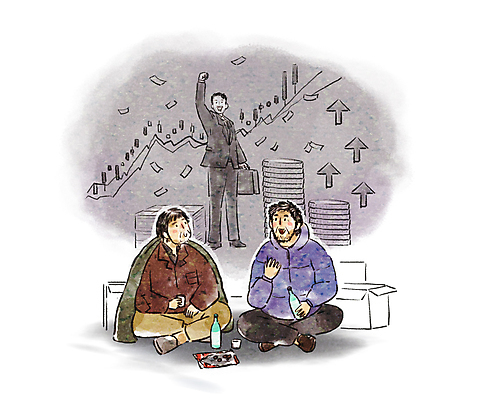 전신 PSD 남자 중년 일러스트 성공 이야기 대화 서기 들기 앉기 성인 세명 주먹 비즈니스맨 주식 투자 과거 소주 소주병 거지 노숙자 자랑 주식투자 남자만 썰 국내일러스트 컨셉 비즈니스 모션 술병 주류 말하기 사람 금융 직장인 신조어 파일형식