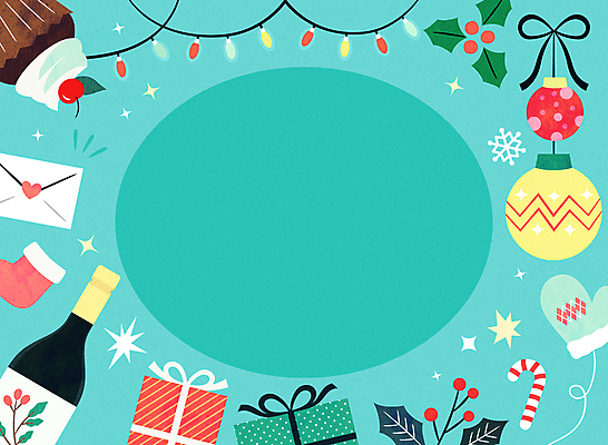 하늘색 크리스마스 일러스트 편지봉투 크리스마스선물 사람없음 선물상자 와인 컵케이크 편지 와인병 원형프레임 산타양말 알전구 지팡이사탕 호랑가시나무열매 오너먼트 크리스마스배경 손모아장갑 국내일러스트 AI파일 기념일 열매 장갑 백그라운드 크리스마스장식 전구 병_용기 봉투 프레임 주류 사탕 선물 파란색 상자 케이크 원형 파일형식 벡터