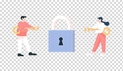 전신 편집 편집이미지 여자 남자 열쇠 자물쇠 서기 들기 누끼 성인 두명 암호 잠금 보안 PNG 잠금해제 성인만 편집소스 해제 모션 안전 사람 파일형식