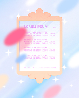 하늘색 일러스트 프레임 사람없음 빛 반짝임 거울 빈티지 복고 파스텔톤 카피스페이스 뉴트로 국내일러스트 AI파일 컬러 컨셉 모션 파란색 공백 파일형식 벡터