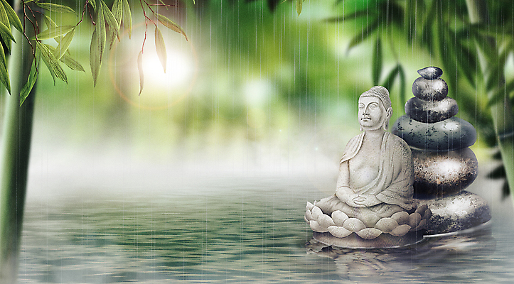 PSD 백그라운드 불교 일러스트 자연 사람없음 초록색 여름 강 동상 평화 회색 돌_바위 조약돌 비 석탑 숲 대나무 불상 힐링 부처 돌부처 소원탑 국내일러스트 자연요소 나무 계절 종교 컬러 컨셉 날씨 조형물 탑 생태계 기념물 파일형식