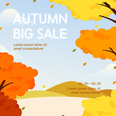 단풍 낙엽 일러스트 자연 하늘 단풍나무 산 타이포그라피 사람없음 쇼핑 세일 가을풍경 가을 가을배경 프로모션 국내일러스트 AI파일 나무 문자 계절 백그라운드 잎 풍경 이벤트 생태계 파일형식 벡터 가을_계절