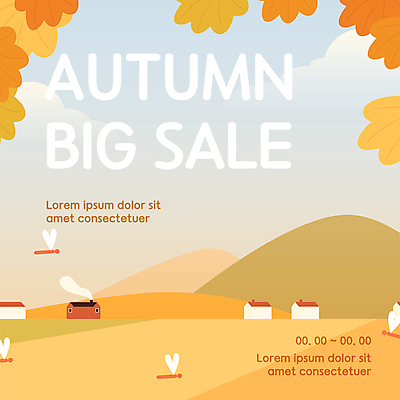 단풍 일러스트 하늘 산 주택 타이포그라피 사람없음 쇼핑 세일 가을풍경 가을 농촌 시골 잠자리 가을배경 프로모션 국내일러스트 AI파일 문자 계절 곤충 백그라운드 잎 풍경 이벤트 건물 파일형식 벡터 가을_계절
