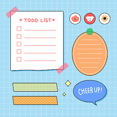 디자인 말풍선 스티커 일러스트 응원 문구용품 프레임 사람없음 세트 파이팅 물방울무늬 메모지 오브젝트 격자 타원형 모눈종이 체크리스트 마스킹테이프 카피스페이스 투두리스트 국내일러스트 AI파일 종이 무늬 모션 사무용품 공백 원형 테이프 리스트 파일형식 벡터