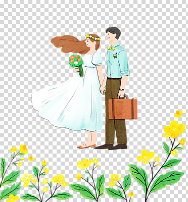 전신 편집 편집이미지 커플 여자 남자 꽃다발 여행 웨딩드레스 결혼 가방 신혼부부 바람 수채화 서기 들기 누끼 성인 두명 손잡기 화관 로맨틱 신혼여행 유채 PNG 성인만 편집소스 자연요소 부부 잡화 드레스 꽃 컨셉 관계 모션 날씨 사람 이벤트 신혼 파일형식