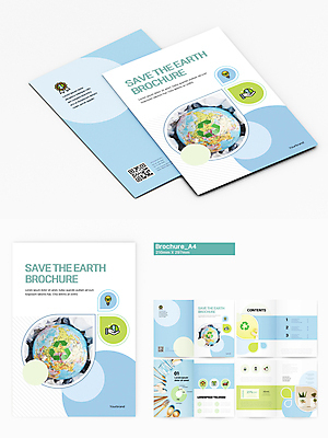 템플릿 화분 리플렛 하늘색 팜플렛 사람없음 지구본 자연보호 재활용 친환경 QR코드 친환경제품 할인쿠폰 인디자인 INDD 재활용표시 이미지템플릿 자연 표시 파란색 환경 보호 쿠폰 파일형식