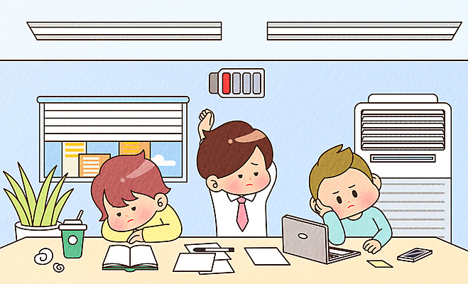 전신 남자 엎드리기 일러스트 회사 피곤 성인 책 세명 노트북 스마트폰 스트레칭 턱괴기 업무 비즈니스맨 전기에너지 커피잔 건전지 에어컨 문서 기지개 무기력 방전 성인남자만 번아웃증후군 국내일러스트 AI파일 커피 컨셉 비즈니스 모션 잔 사람 전자제품 핸드폰 스마트기기 운동 가전제품 에너지 작업 직장인 사회이슈 남자만 성인만 파일형식 벡터