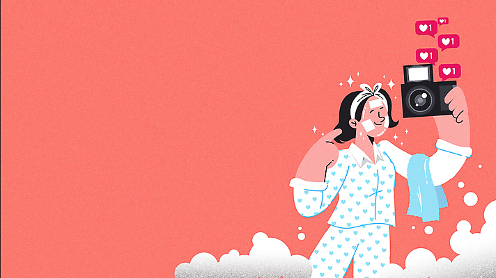 캐릭터 여자 말풍선 한명 미소 들기 성인 뷰티 카메라 거품 잠옷 하트 가리킴 스킨케어 동영상 소셜네트워크 좋음 성인여자한명만 크리에이터 뷰티크리에이터 인플루언서 코랄 모션그래픽 MP4 MOV 모양 직업 1 옷 컬러 컨셉 모션 표정 사람 손짓 전자제품 여자한명만 성인여자만 파일형식 1인미디어 유명인