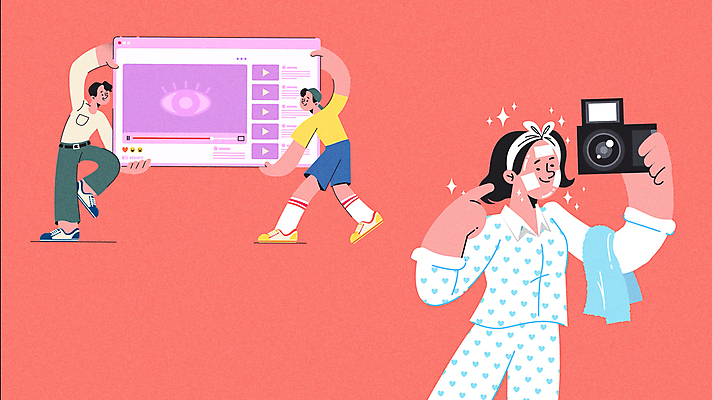 캐릭터 여자 남자 말풍선 들기 성인 세명 뷰티 카메라 거품 잠옷 하트 가리킴 떨어짐 흔들림 스킨케어 동영상 인터넷창 소셜네트워크 좋음 성인만 크리에이터 뷰티크리에이터 인플루언서 코랄 모션그래픽 MP4 MOV 모양 직업 옷 컬러 컨셉 인터넷 모션 사람 손짓 전자제품 파일형식 1인미디어 유명인