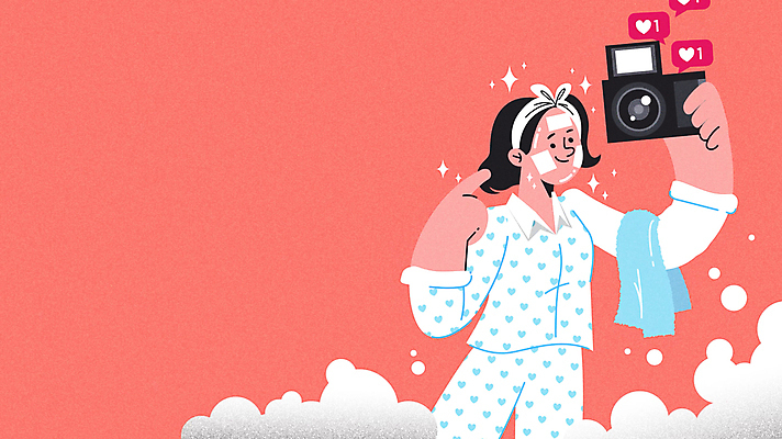 캐릭터 여자 말풍선 한명 들기 성인 뷰티 카메라 거품 잠옷 하트 가리킴 스킨케어 동영상 소셜네트워크 좋음 성인여자한명만 크리에이터 뷰티크리에이터 인플루언서 코랄 모션그래픽 MP4 MOV 모양 직업 1 옷 컬러 컨셉 모션 사람 손짓 전자제품 여자한명만 성인여자만 파일형식 1인미디어 유명인