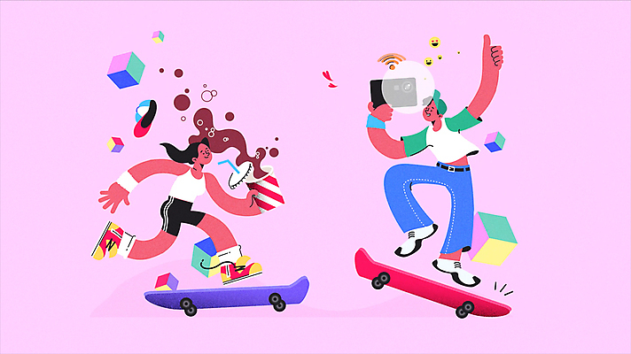 도형 캐릭터 모자 여자 남자 분홍색 미소 들기 성인 취미 두명 스마트폰 하트 최고 스케이트보드 콜라 동영상 롤러보드 소셜네트워크 이슈 좋음 성인만 크리에이터 인플루언서 모션그래픽 MP4 MOV 모양 직업 잡화 컬러 컨셉 모션 표정 사람 핸드폰 스마트기기 보드_스포츠 탄산음료 파일형식 1인미디어 유명인