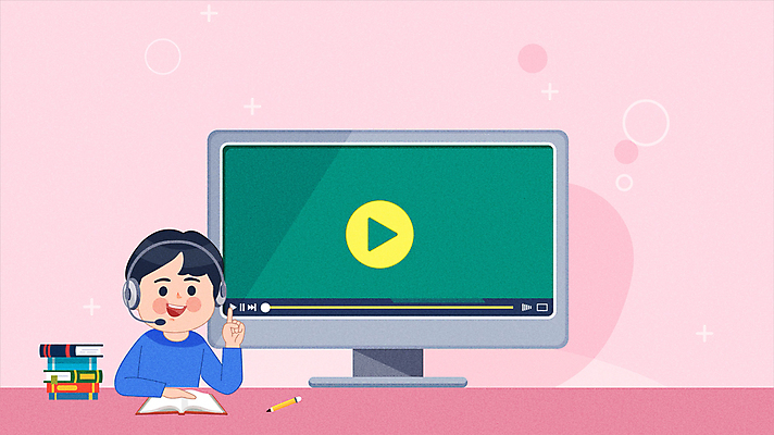 캐릭터 학생 여자 남자 어린이 분홍색 전구 소년 성인 두명 손들기 모니터 교사 헤드셋 동영상 온라인강의 코로나바이러스 사회적거리두기 비대면서비스 원격수업 온라인개학 감염예방 델타변이바이러스 모션그래픽 MP4 MOV 직업 교육 캠페인 컬러 음향기기 모션 사람 컴퓨터 헤드폰 바이러스 강의 사회이슈 서비스 예방 감염 개학 원격 파일형식 언택트