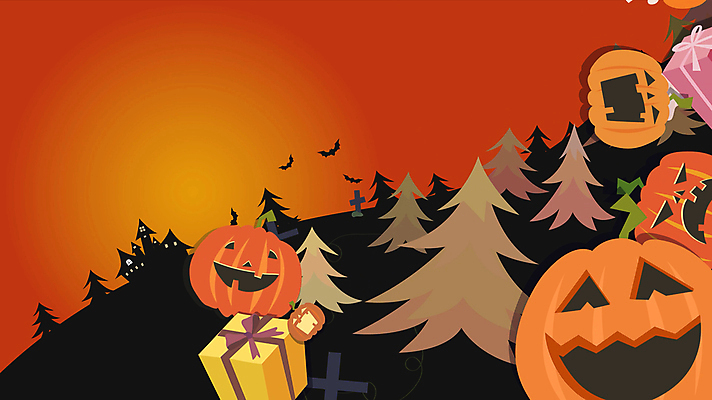 나무 백그라운드 십자가 호박 해골 주택 사탕 그림자 사람없음 선물상자 검은색 주황색 할로윈 흔들림 박쥐 쏟아짐 동영상 잭오랜턴 해골모형 모션그래픽 MP4 MOV 식물 컬러 채소 포유류 모션 디저트 뼈 선물 건물 상자 모형 파일형식