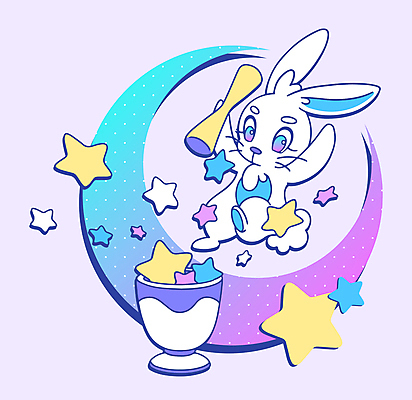디자인 별 스티커 일러스트 새해 들기 사람없음 컬러풀 귀여움 점프 물방울무늬 달 토끼 토끼캐릭터 절구 절굿공이 파스텔톤 2023년 키치 계묘년 국내일러스트 AI파일 자연요소 컬러 동물캐릭터 컨셉 무늬 포유류 모션 반려동물 도구 연도 파일형식 벡터