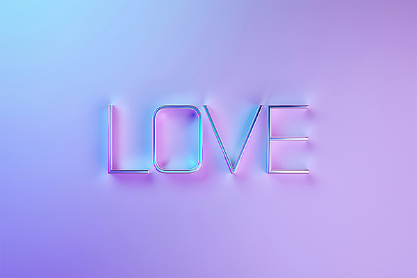 PSD 편집 편집이미지 영어 사랑 타이포그라피 사람없음 단어 3D소스 3D 모형 금속 보라색 디지털합성 편집소스 편집3D 문자 감정 컬러 재질 파일형식