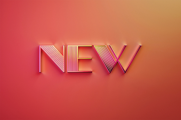 PSD 편집 편집이미지 영어 새로움 타이포그라피 사람없음 단어 3D소스 3D 모형 금속 디지털합성 new 편집소스 코랄 편집3D 문자 컬러 컨셉 재질 파일형식