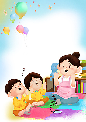 전신 PSD 여자 어린이교육 남자 꽃 행복 어린이 음악 인형 음표 일러스트 노래 수업 웃음 앉기 손짓 소녀 소년 성인 책 세명 파란색 스마트폰 교사 유치원 육아 풍선 돌봄 율동 보육교사 카피스페이스 국내일러스트 식물 직업 기호 교육 감정 컬러 모션 문화예술 표정 사람 핸드폰 스마트기기 공백 파일형식